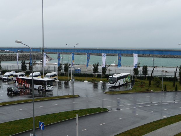 Looking at the Black Sea from my hotel room