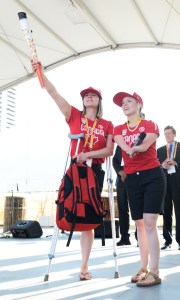 Toronto, ON - Aug 6 2015 - Team Canada welcome ceremony in the Athlete Village (Photo: Matthew Murnaghan/Canadian Paralympic Committee)